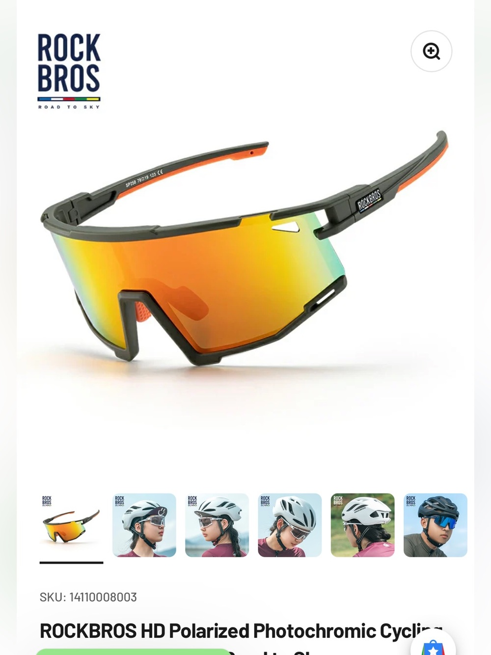 ROCKBROS Cycling Sunglasses - 4 lenses Mirror Lens
New in case